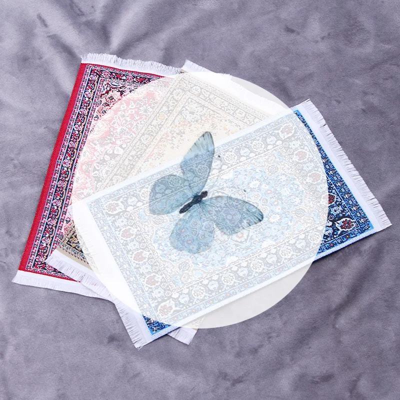 

Коврик с цветочным узором, мини-декор дома, турецкий стиль, миниатюрный тканый ковер, ковер для кукольного домика, аксессуары для кукол, покрытия на пол