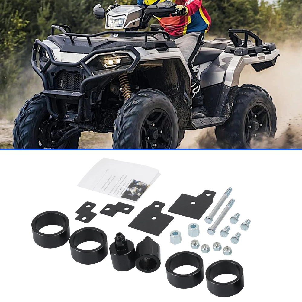 طقم تعليق الرفع الأمامي والخلفي 4 بوصات متوافق مع 1999-2025 بولاريس سبورتسمان 500 570 600 700 800 MP-1235-BK