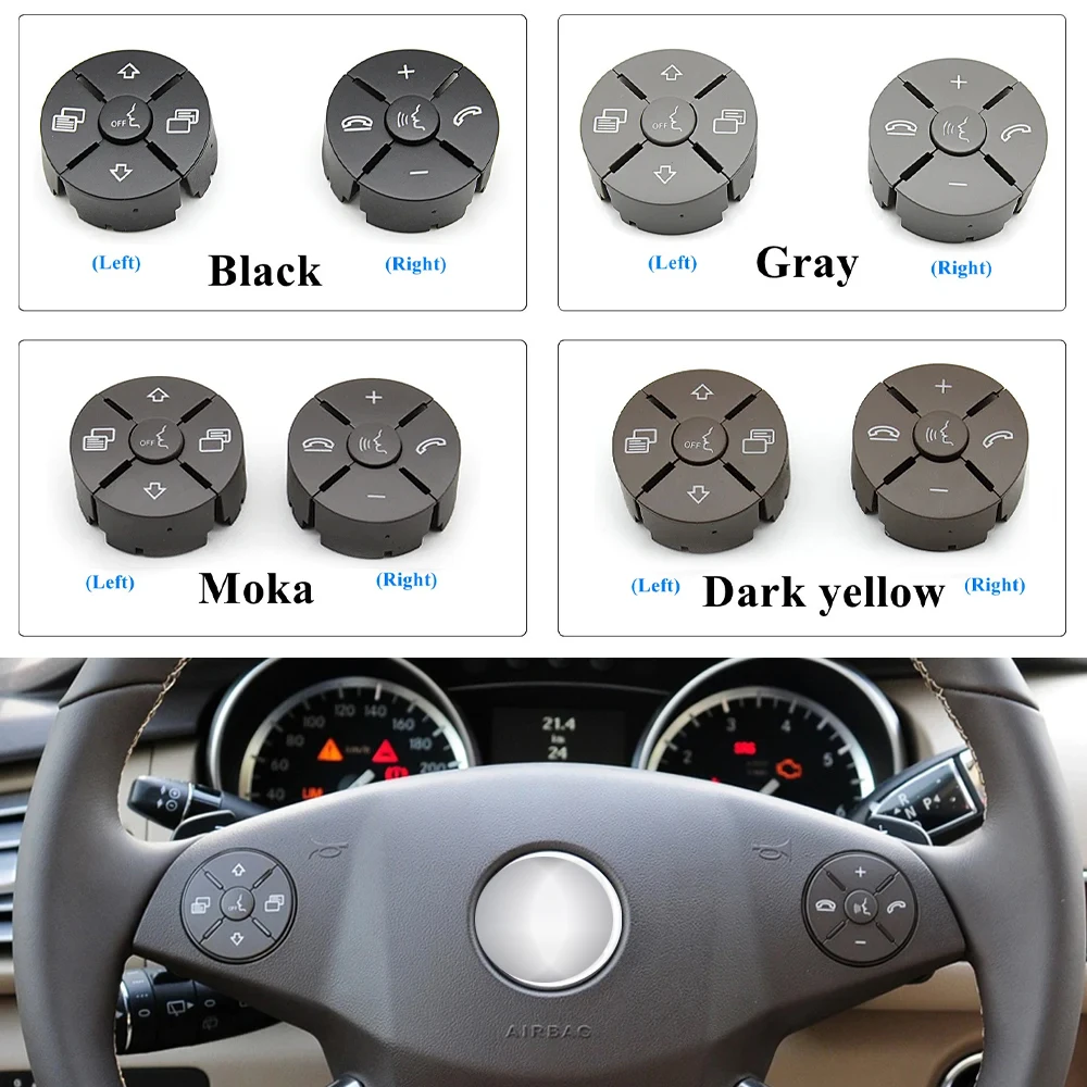 Car Interior Multi-function Audio Control Steering Wheel Push Switch Button For Benz ML GL R Class W251 W164 W219 1648700658