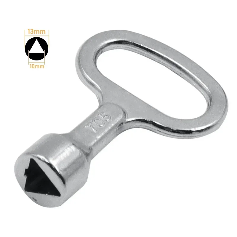 Multifunction Spanner Panel Lock Key Shape Socket Spanner Electric Cabinet Universal Triangle Key Subway Train Lift Door Locks