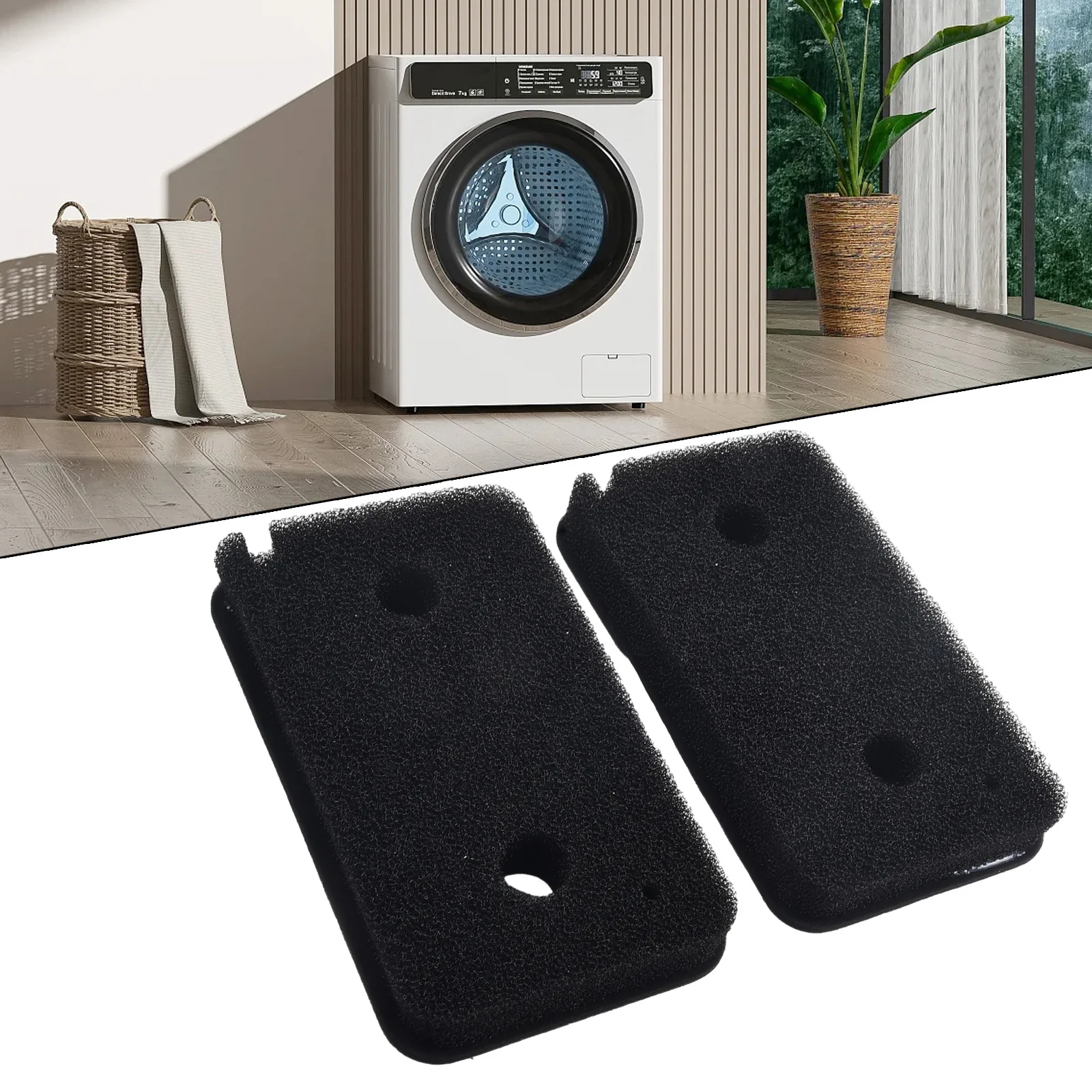 1/2pcs Sponge Filter For Miele EDITION 111 T8860WP/ T8861WP/T8873WP Dryer Replacement Accessories 9499230