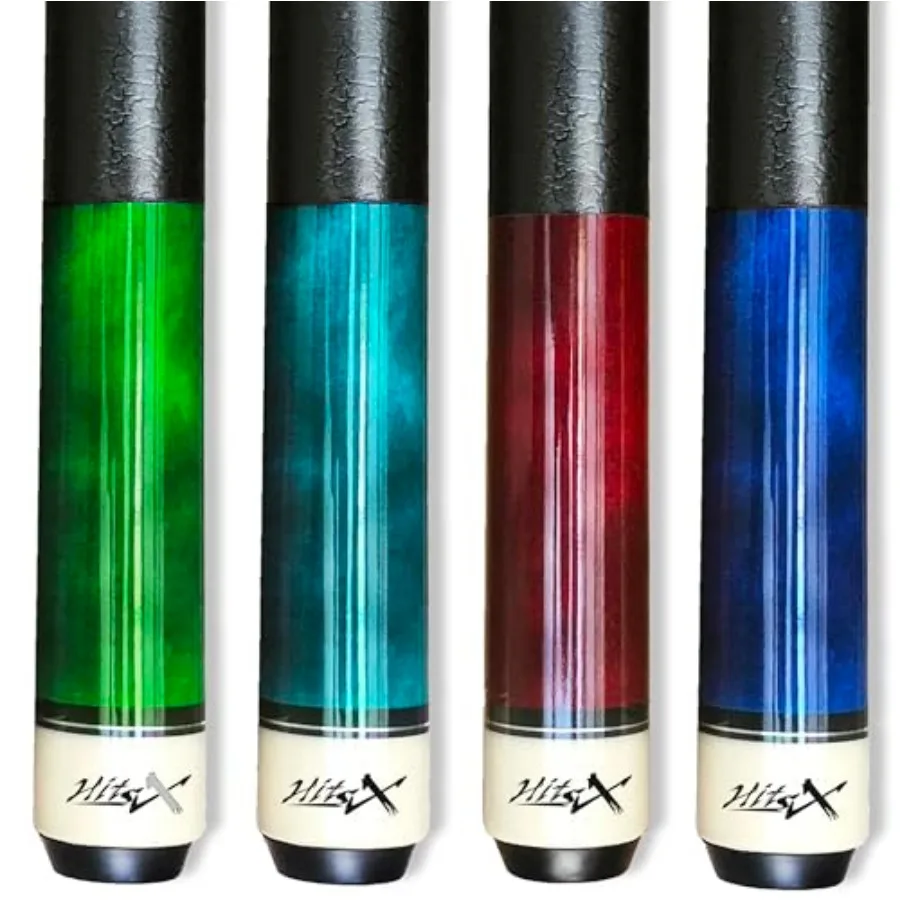 

Set of 4 Pool Cue Stick 19oz-20oz-,13mm Tip, 58", Hardwood Canadian Maple Professional Billiard