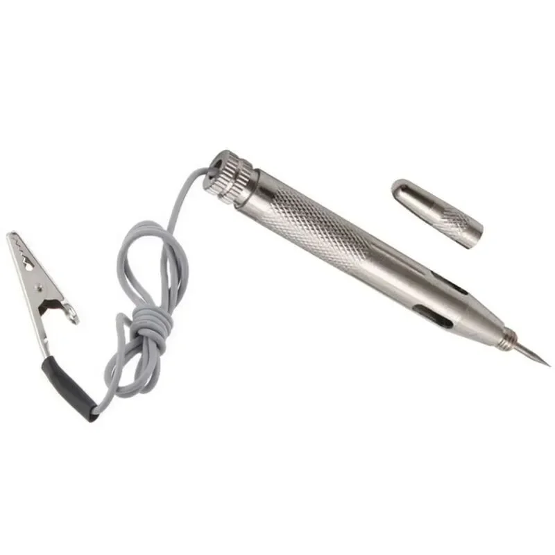 New Safety Tool 1x Convenient Test Probe Pen Tester Pen Silver Small Volume Pencil Tester Unique Voltage 6V-24V