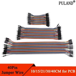 40Pin Jumper Wire Spilli Maschio a Maschio Femmina a Femmina Kit Cavo FAI DA TE Linea Elettronica 2.54mm per PCB Arduino 10cm 21cm 30cm 40cm