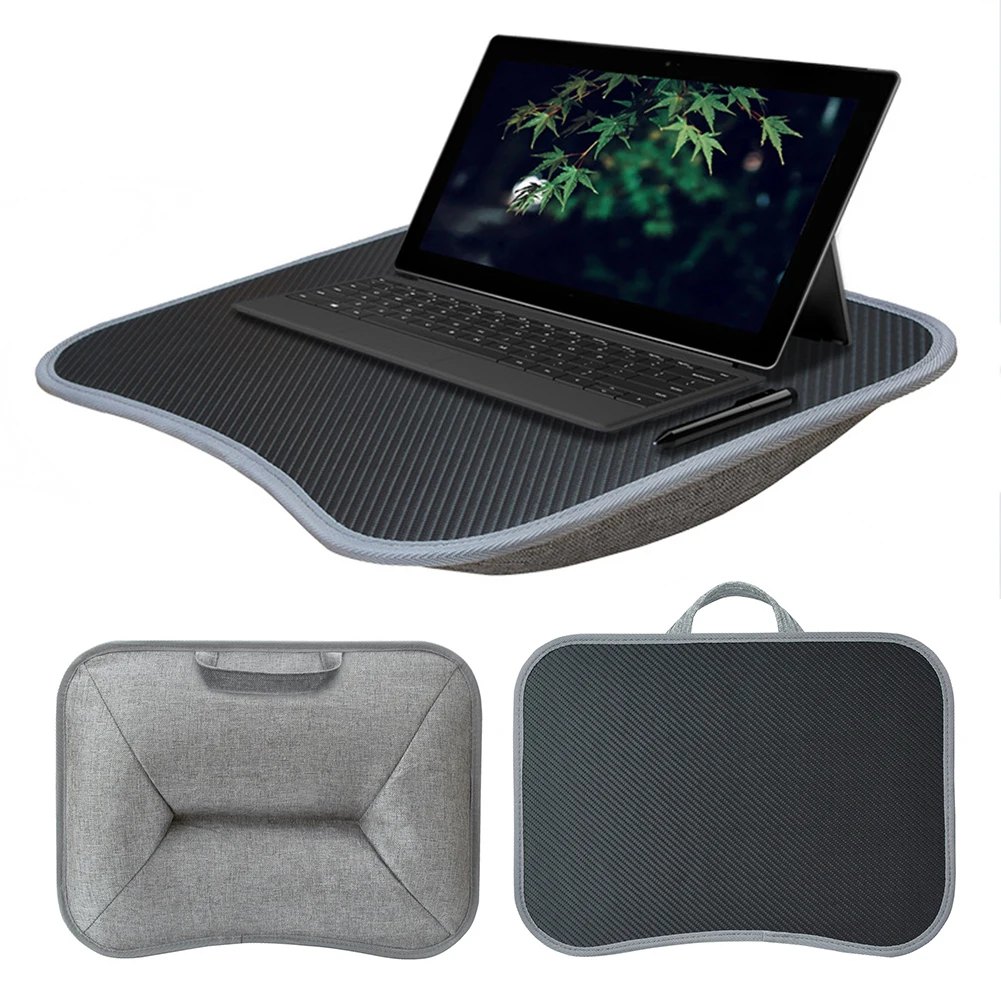 

Laptop Lap Desk with Soft Pillow Cushion Multifunctional Laptop Desk Writing Padded Tray for Home & Office