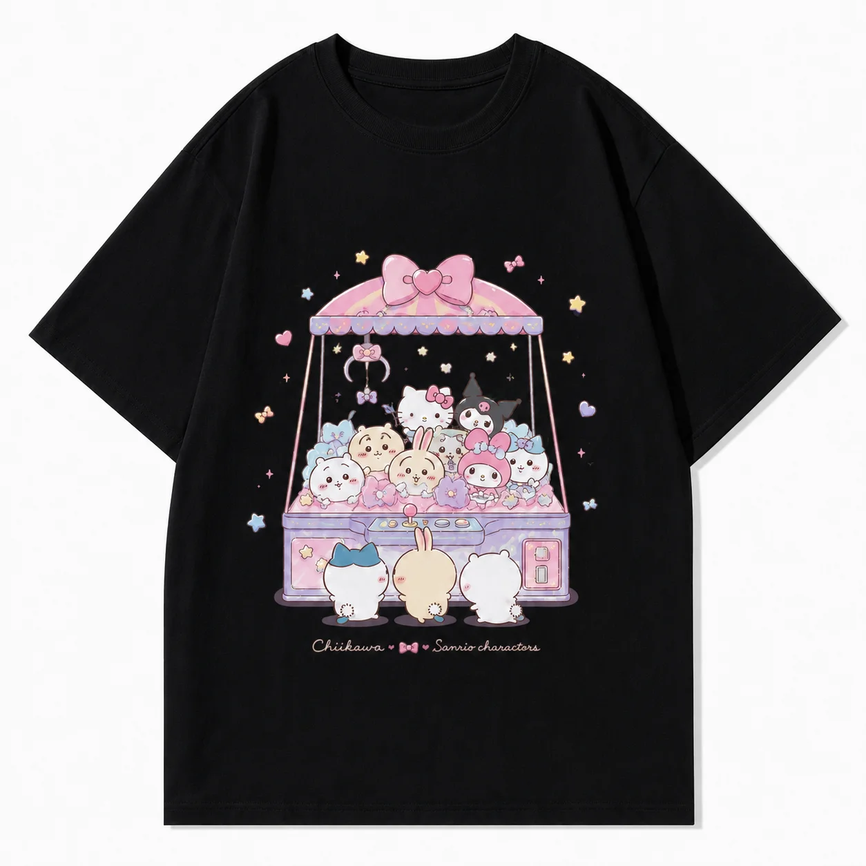 2026 Chiikawa DRINKING LICENSE Summer Parent Child Pure Cotton T-shirt Comfortable, Breathable, High Quality Ins Y2k