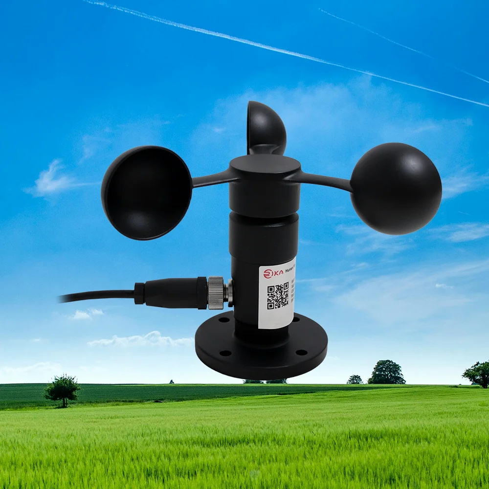 RIKA RK100-01G Digital RS485 Modbus Wind Speed Sensor 304SS Outdoor Weather Station Cup Anemometer
