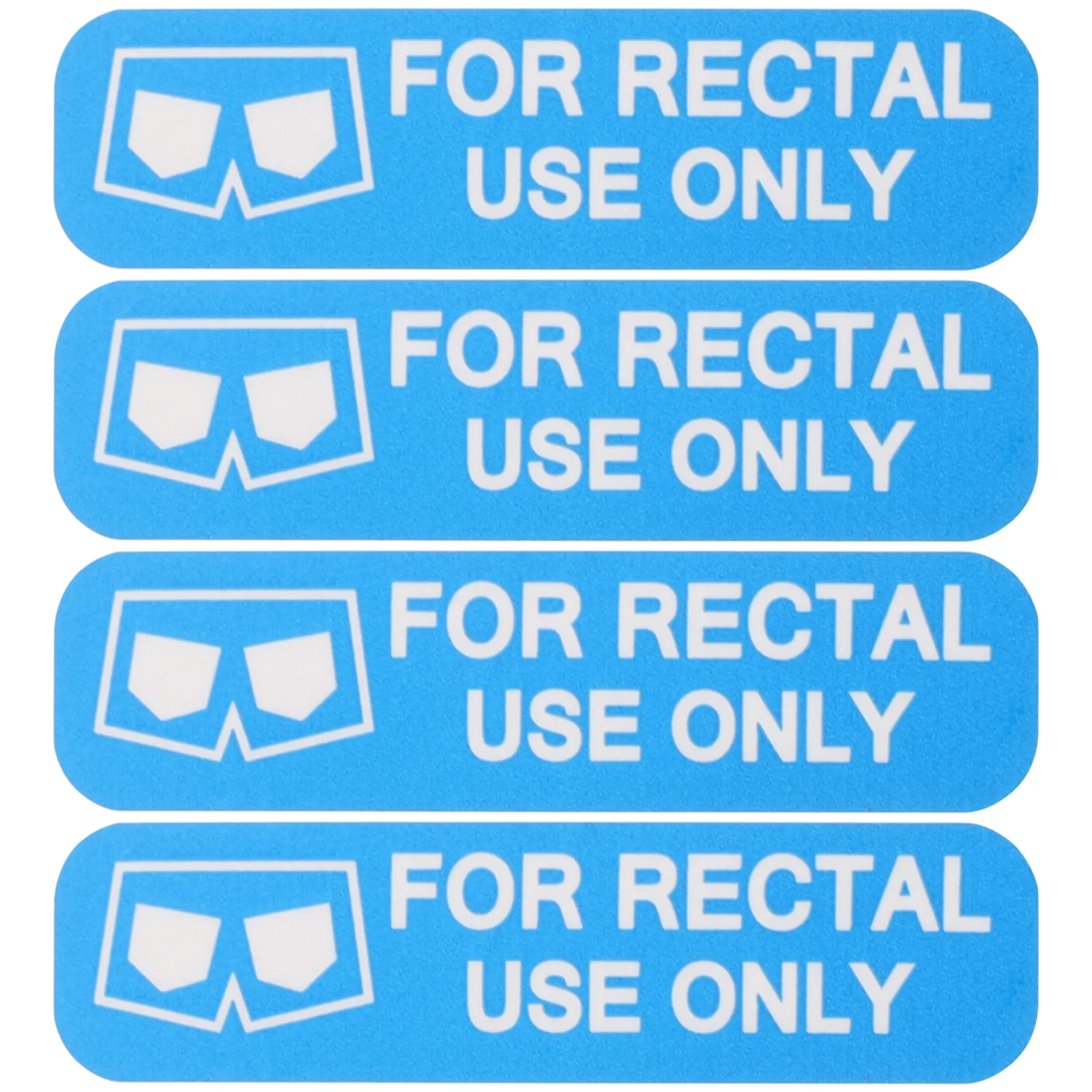 

Funny for Adults Rectal Use Only Sticker Prank Durable Smooth Surface Laptop Backpack Travel Case Novelty Stocking Decal