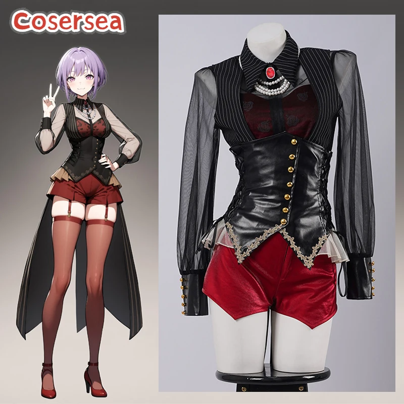 

Cosersea Yutenji Nyamu Cosplay Costume BanG Dream! Ave Mujica Yutenji Nyamu Women Dress Uniform Halloween Party Outfit Fullset