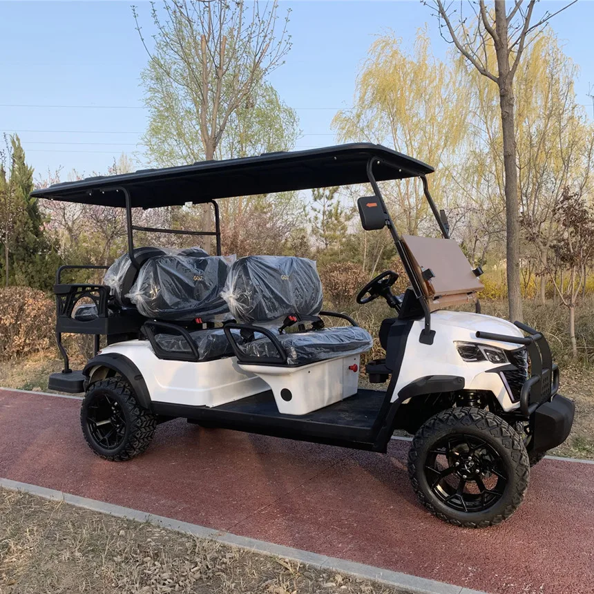 Electric Car Street legal 60V48v/72v Lithium Battery AC Motor Electric Golf Cart Bluetooth Speaker Golf Push Cart Luxurious