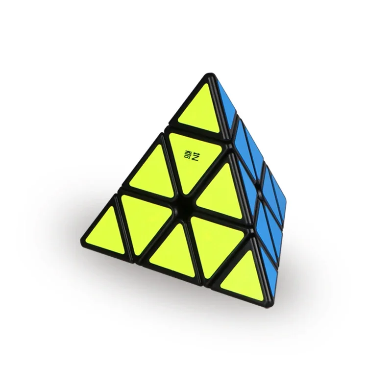 [ECube] QiYi QiMing S2 Pyraminx QiMing 스티커가 없는 검은색 스티커가 있는 3x3x3 매직 큐브 어린이를 위한 전문 Cubo 퍼즐 장난감