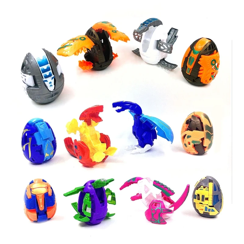 Dinosaur Eggs Deformation Robot Toy Automatic Transform Twisting Boys Baby Kids Educational Gift