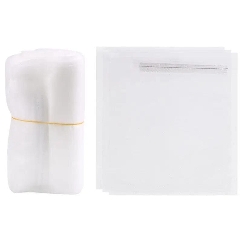 A67M-100PCS Garden Plant Fruit Cover Protect Net Mesh Bag Against Insect Bird Pest