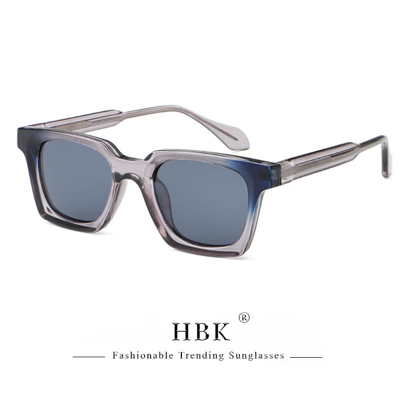 HBK Retro Square Polarized Sunglasses Men Big Punk Luxury Designer Sun Glasses Women Outdoor Beach Travel Driving Eyeglass UV400