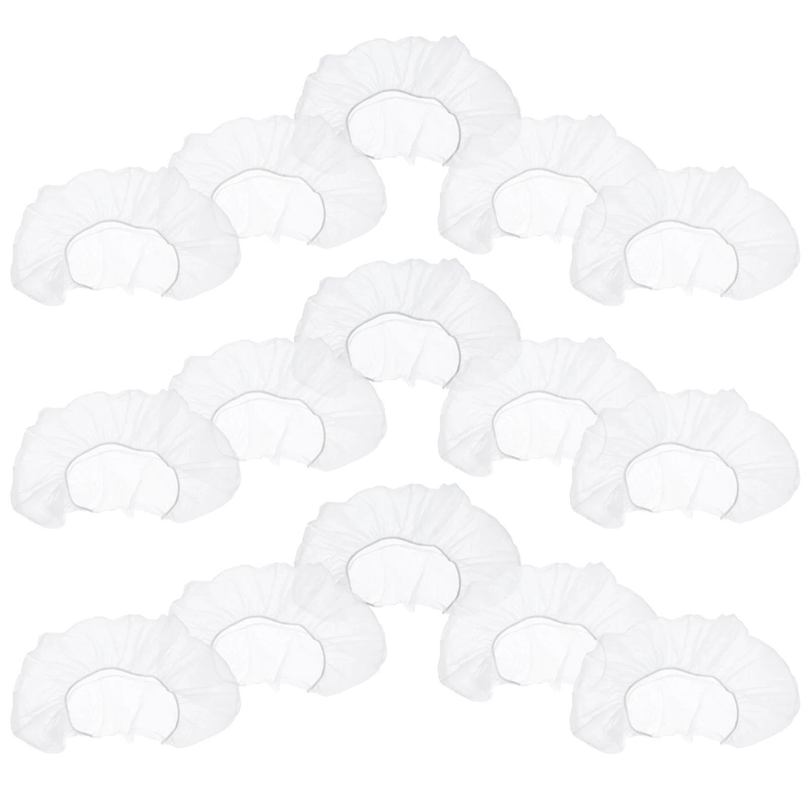 

50pcs U Shaped Pillow Cases Disposable Non Woven Massage Table Headrest Covers White Breathable for Spa