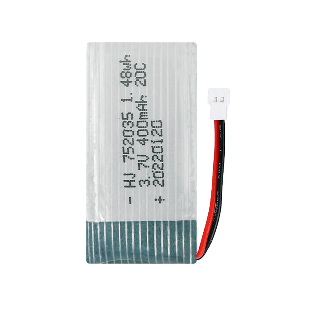 3.7V 400mAh Lipo Battery For X4 H107 H31 KY101 E33C E33 U816A V252 H6C RC Drone Spare Parts 3.7V 1S Battery with XH2.54 Charger