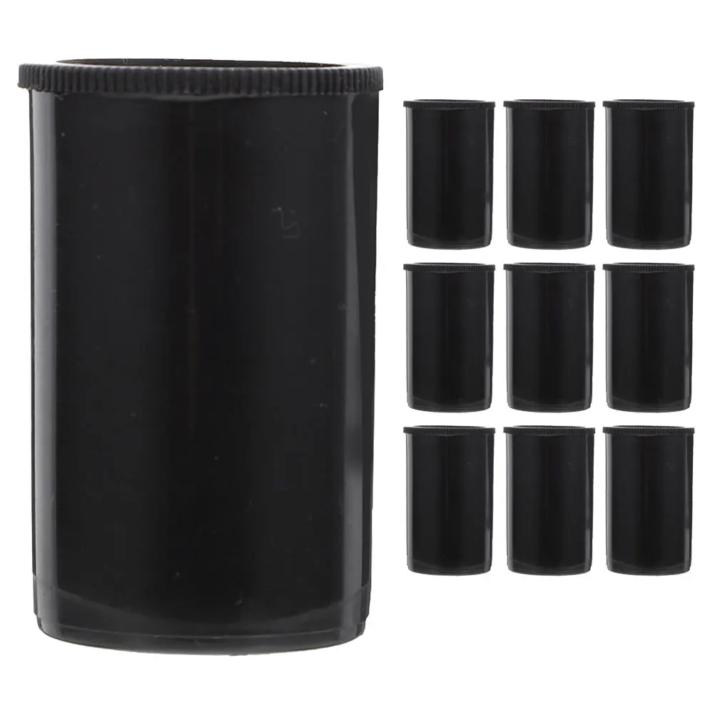 

10pcs Film Canisters Empty Camera Reel Storage Organizer Protective Plastic Case Capsule Container Shockproof Carry Box For 35Mm
