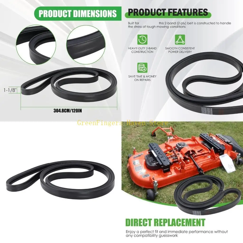 

F68D Direct Replacement Mower Belt for RCK60-29B RCK60-30B 60Inch Deck Mowers