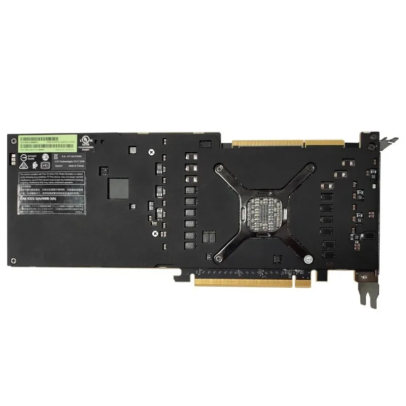 الأصلي لـ AMD Radeon Instinct Mi50 مسرع 16 جيجابايت 32 جيجابايت بطاقة الرسومات HBM2 تعلم الآلة ، HPC ، AI ، GPU 99% جديد