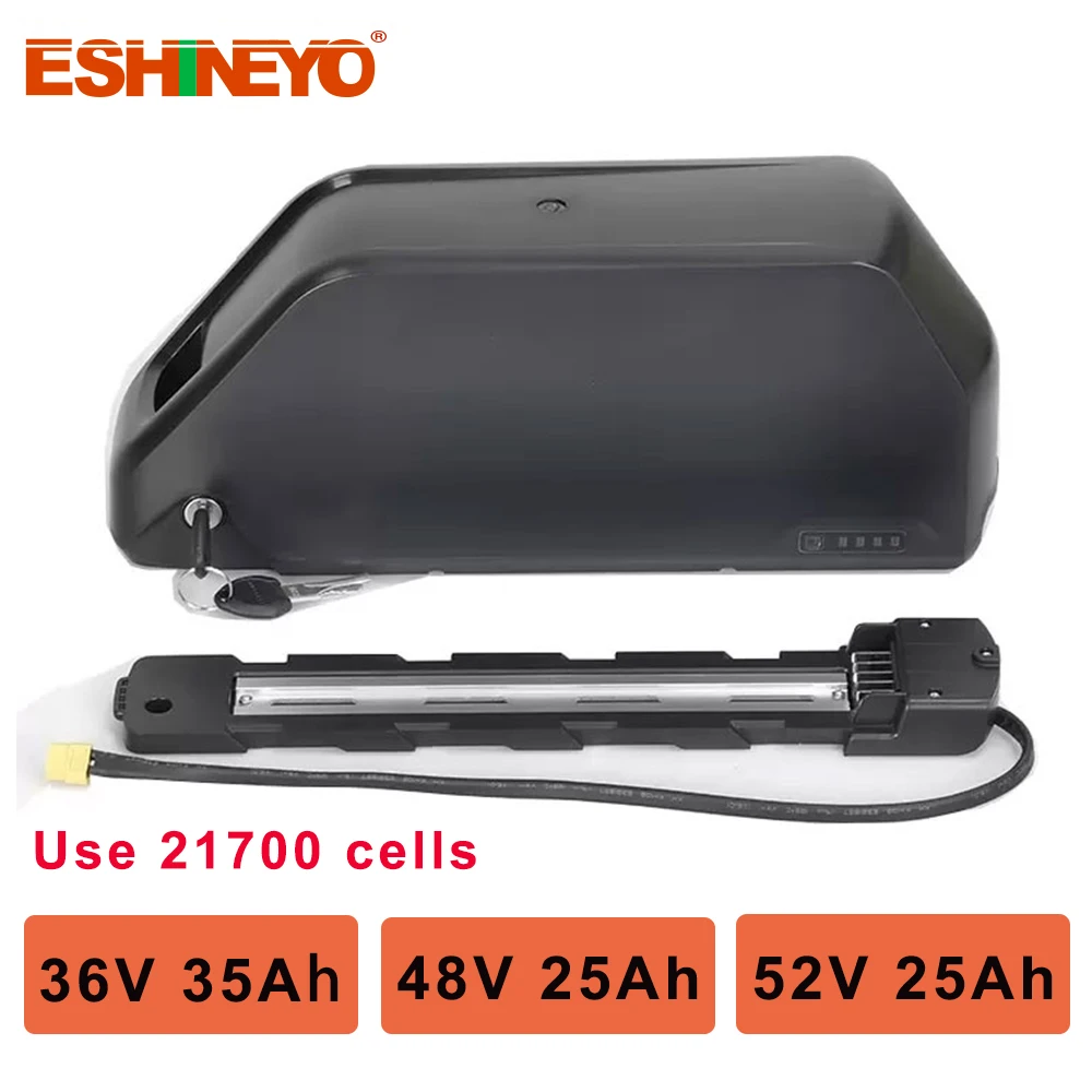 

Polly Jumbo Ebike Battery Pack 52V 48V 36V 25Ah 35Ah Downtube 21700 Lithium ion Electric Bicycle Batteria 750W 1000W 1500W 2000W