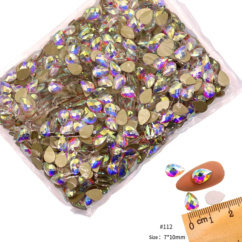 VDD 81-118 Großhandel 1440 Stück Glasrhinestones Kristall AB Flache Rückseite Glänzende Strass-Steine für DIY-Handwerk Nagelkunst-Zubehör – Detail 38