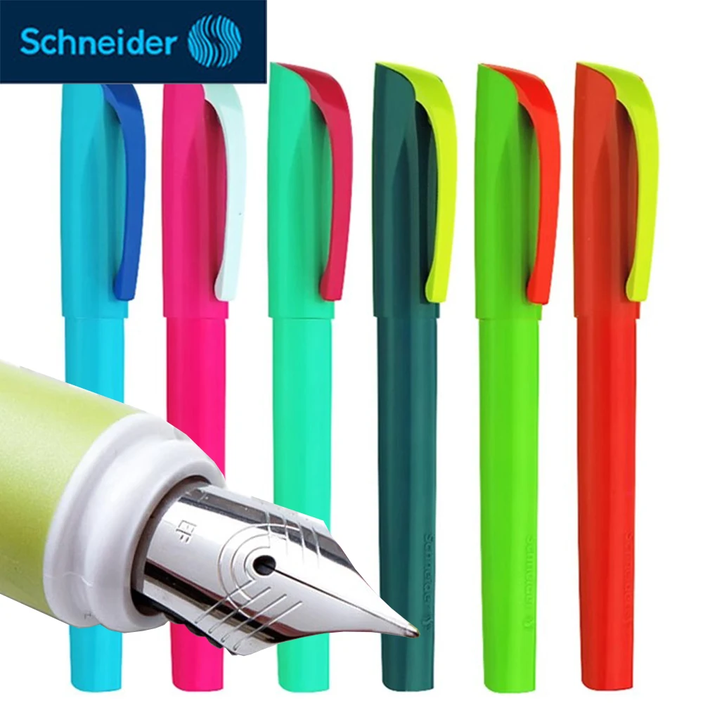 German Schneider Fountain Pen EF Sharp Practice Writing Urban Vitality Replaceable Ink Sac Student Stationery, Office Supplies