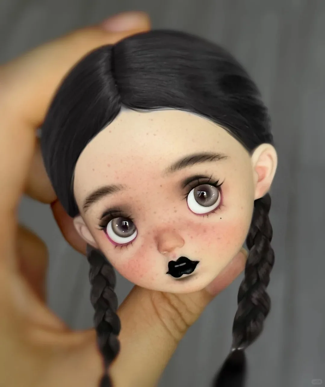 SD BJD Doll 1/6 Nimo Dark Makeup Head Beautiful Girl Makeup High Quality Resin Toy Gift Just a Head