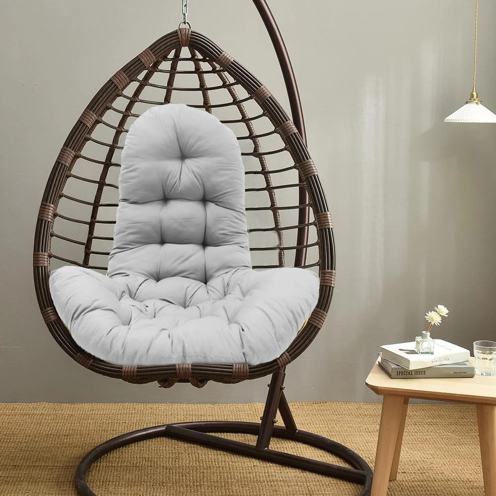 Picture 4: Voltsify Hanging Egg Chair Thick Cushion Swing Chair Pad, Light Grey