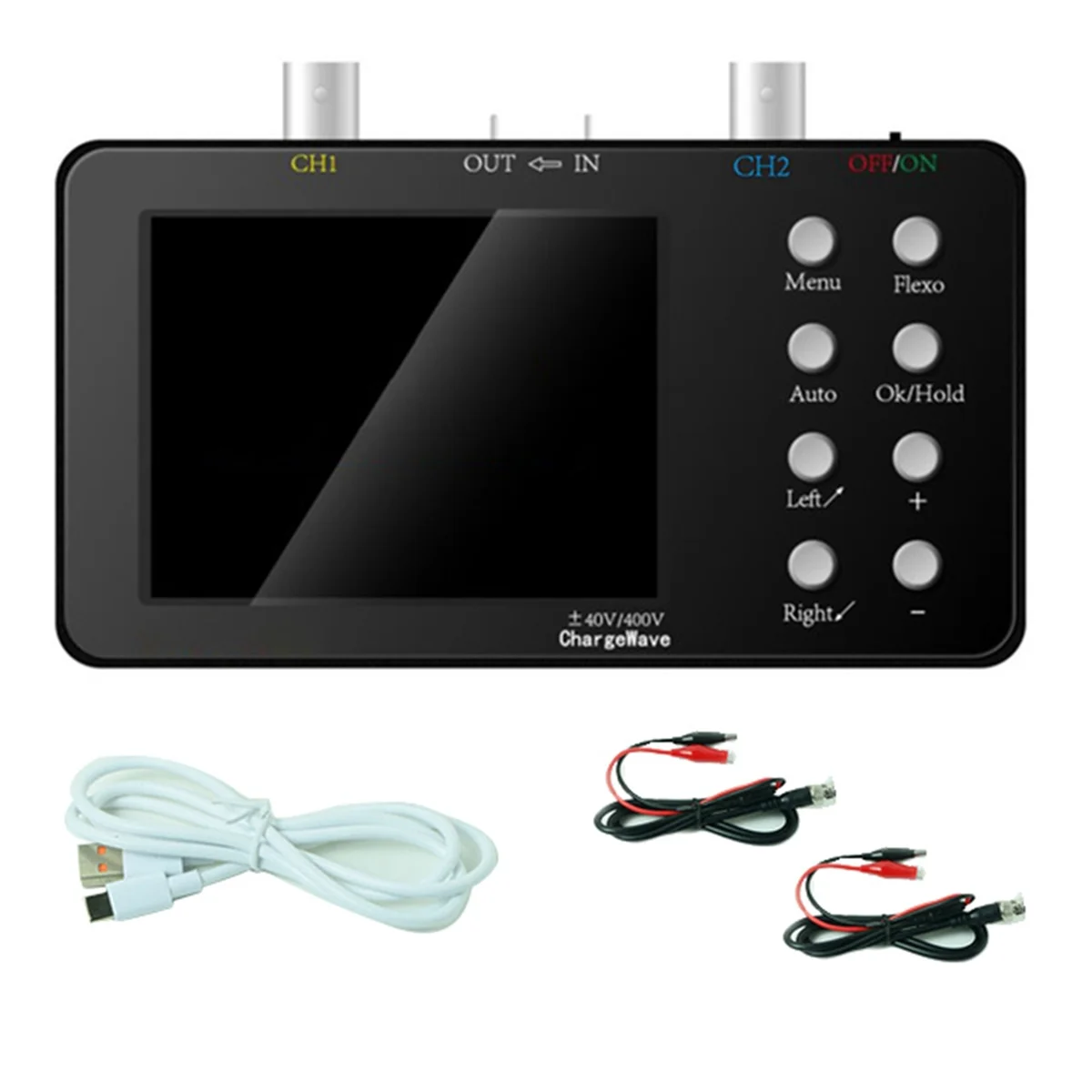 

Dual-Channel Digital Oscilloscope 50M Sampling Rate High-Performance Handheld Small Oscilloscope 3.2Inch LCD Display