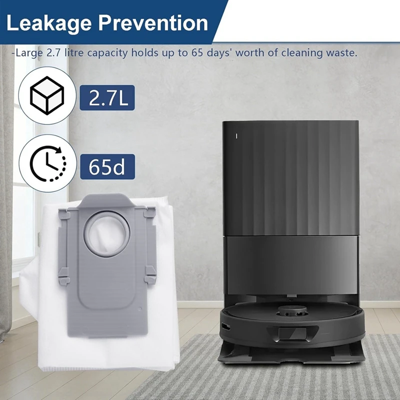 14 Pack Dust Bags For Roborock Q Revo Robot Vacuum Cleaner Large Capacity Disposable Bag Replacement