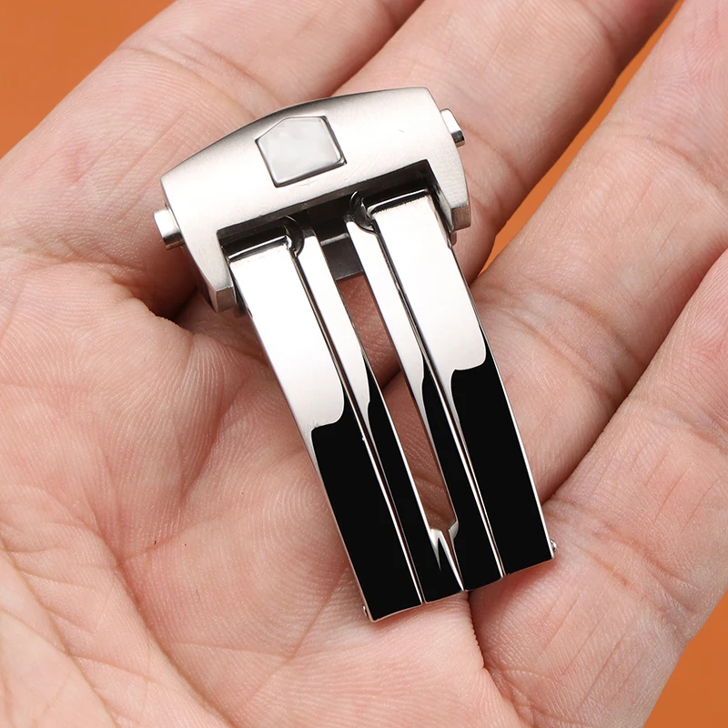 18mm 20mm Stainless Steel Watch Buckle for TAG HEUER CARRERA Monaco Series Metal Clasp for Leather Watch Bracelet