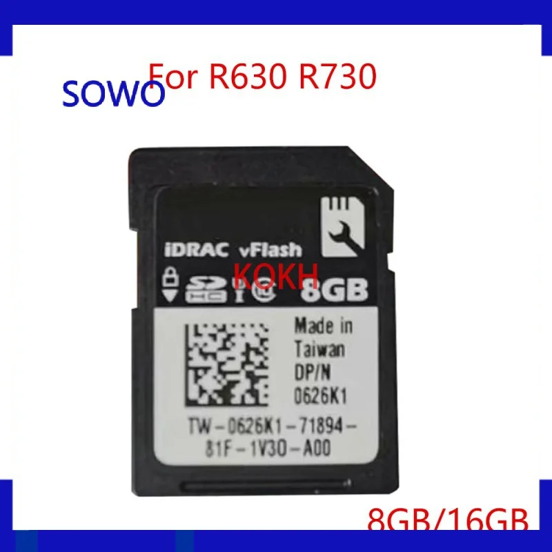 

Original 8G 16G SD card iDRAC vFlash For R720 R630 R730 0XW5C GR6JR 6F26K 626K1 8GB 37D9D T6NY4 G9917 7GH0Y 583VN G9917 16GB