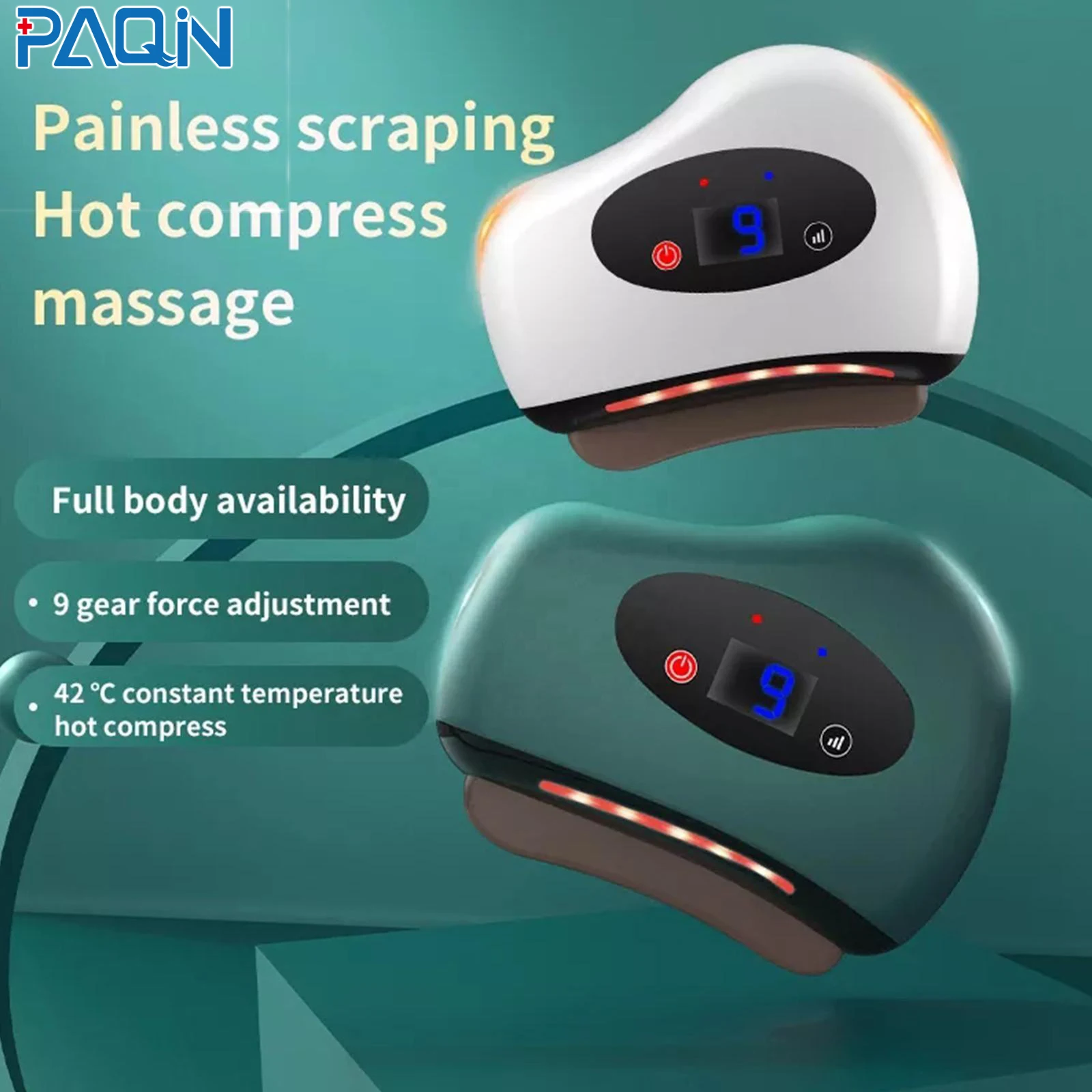 Electric Scraping Board Massage Hot Compress Dredging Meridian Lymphatic Drainage Soothe Tense Muscles Gua Sha Board