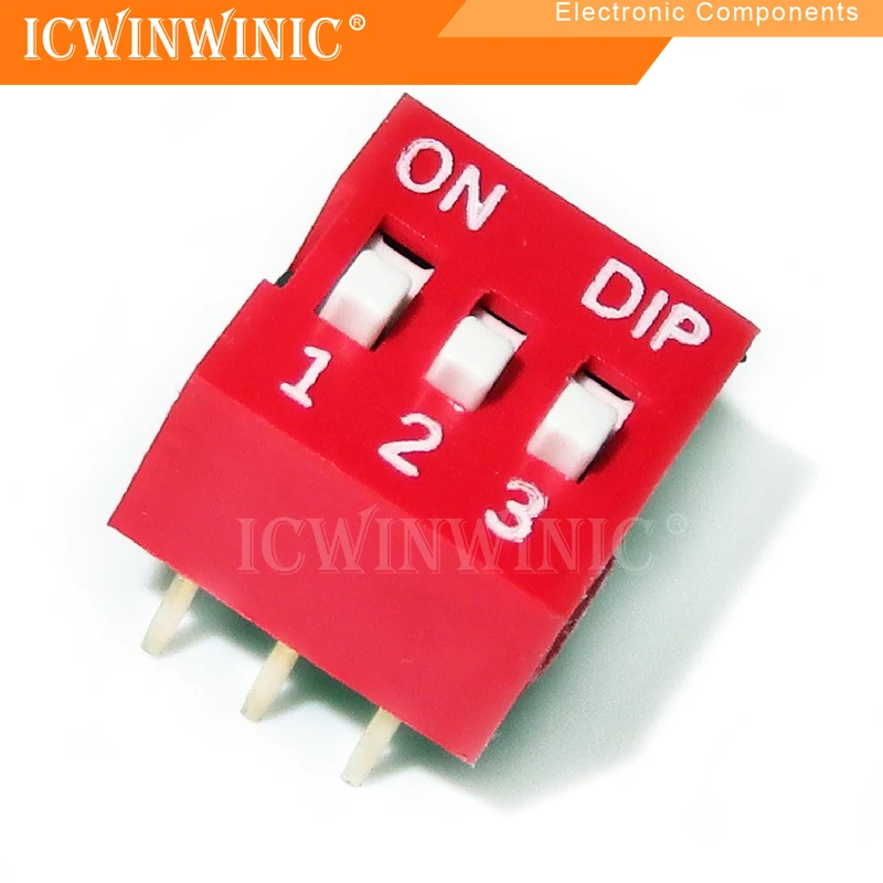 10piece Red DIP switch DS-03 (3 digits)