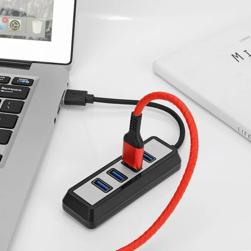 HUB USB 3.0 Laptop PC High Speed External 4 Ports Adapter Splitter USB Expander Computer Accessories for MacBook PS3 Xbox Laptop