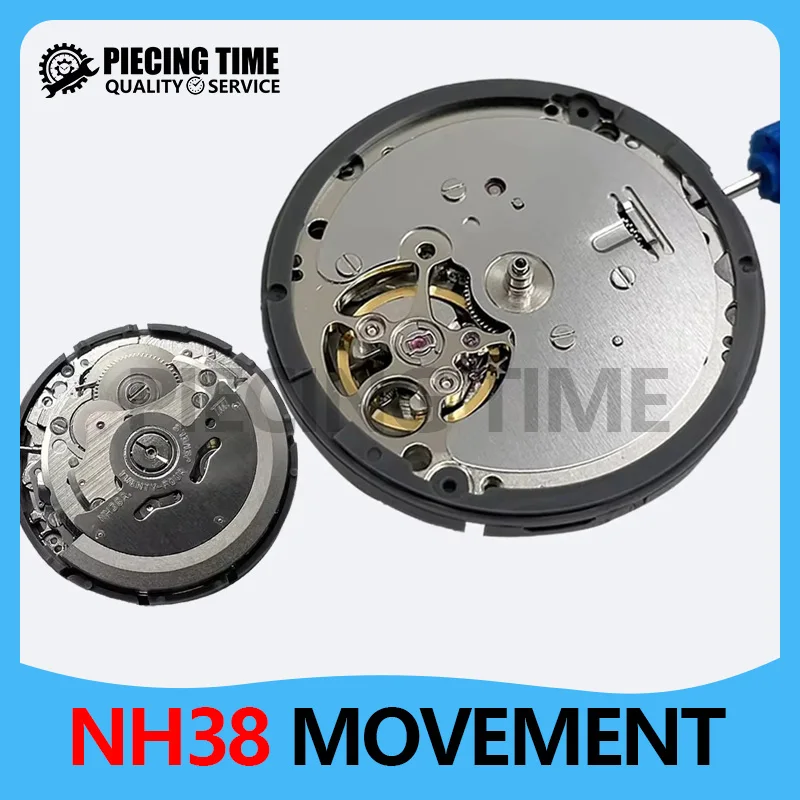 Genuine NH38A NH38 Watch Movement Automatic Self-winding 21600 24 Jewels High Quality Mechanical Watches Accessory Parts