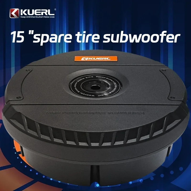 Wholesale 12-Inch Active High-Power Car Audio Subwoofer DC 12V for Car Audio Retrofit Interior Accessories Featuring Spare Tire