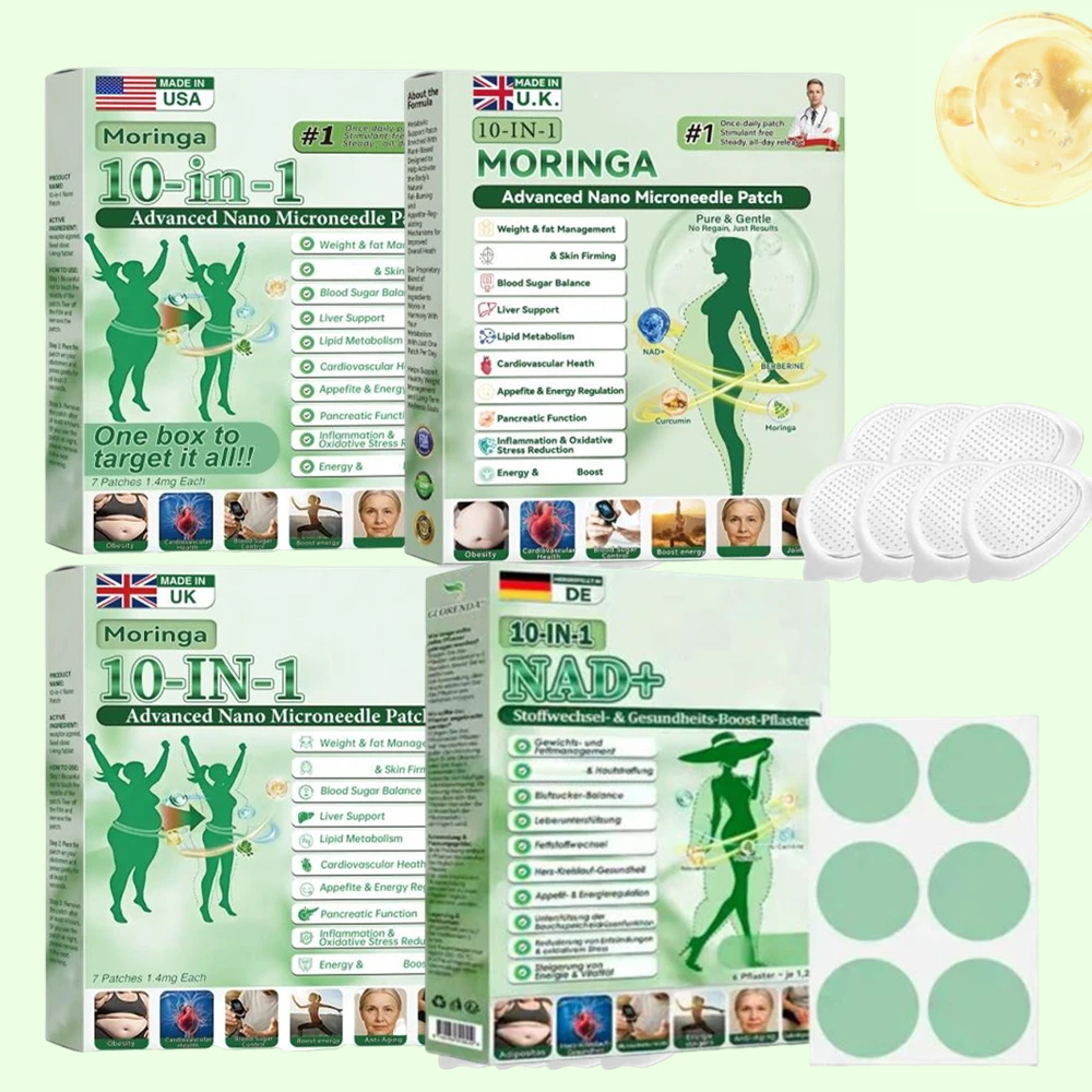 Parche Nano Reafirmante de Piel 2026, Soporte para Mujeres y Hombres, Ingrediente Natural, Ligereza, Línea de Figura Definida, Parche Corporal Diario