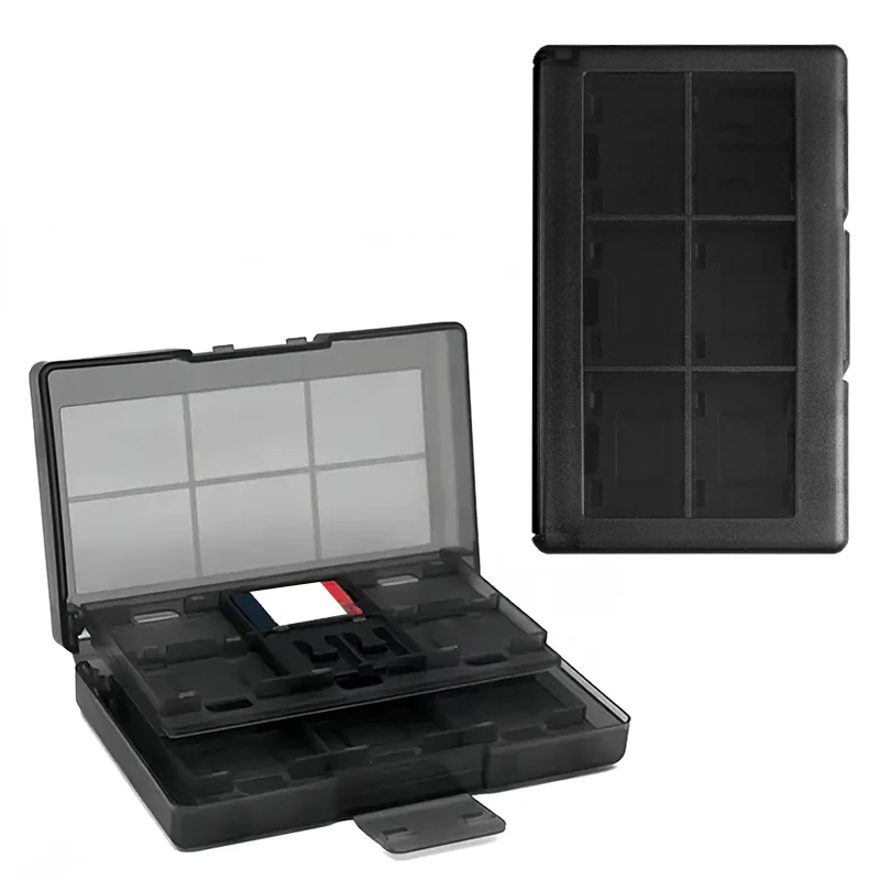 For Switch Game Card Holder Case Organizer Portable 24 in 1 Game Memory Card Holder Case Storage Box