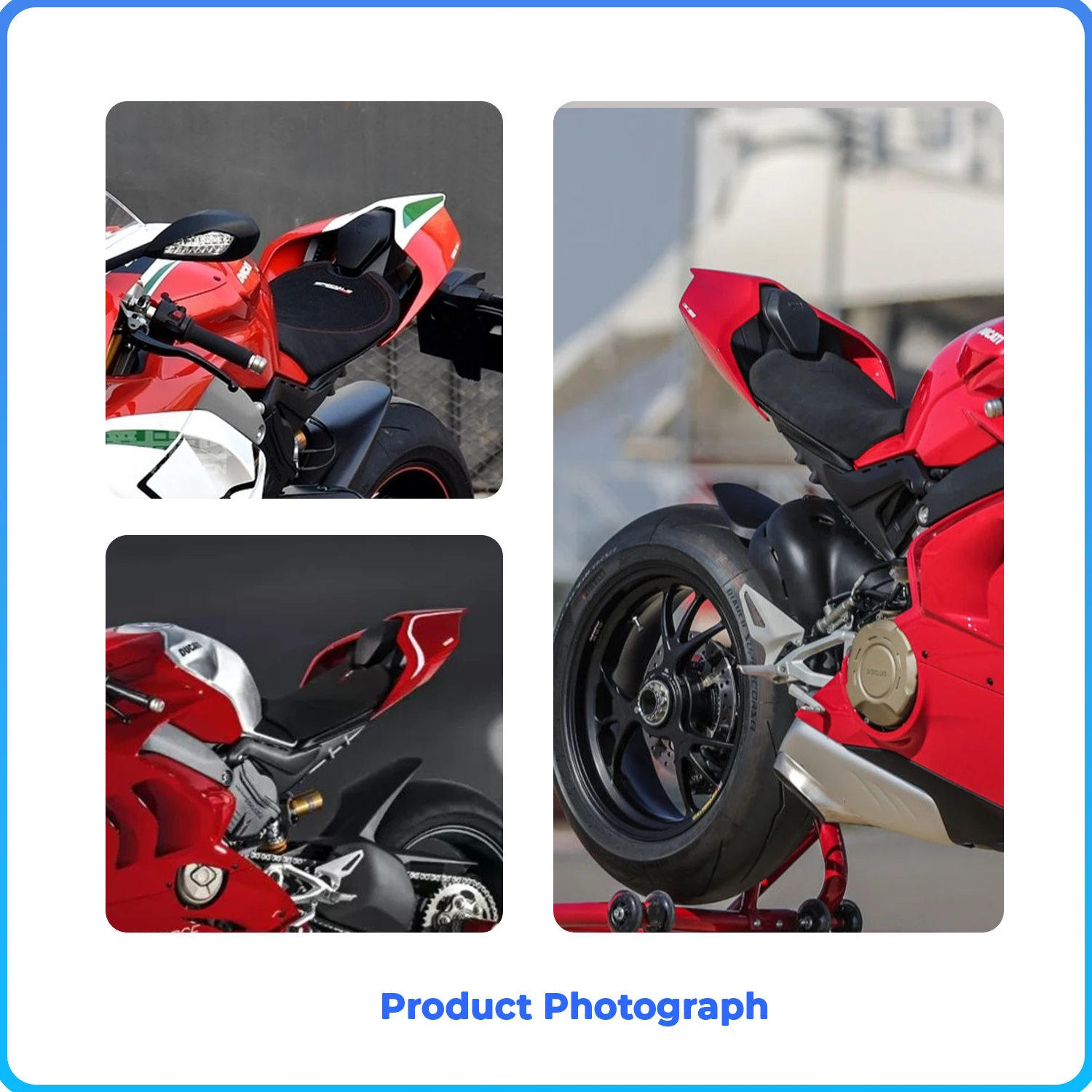 For DUCATI Panigale V4/S V4R V2 Streetfighter V4/S V2 Superleggera Street Fighter Seat Cover Tail Fairing Rear Single Seat Hump