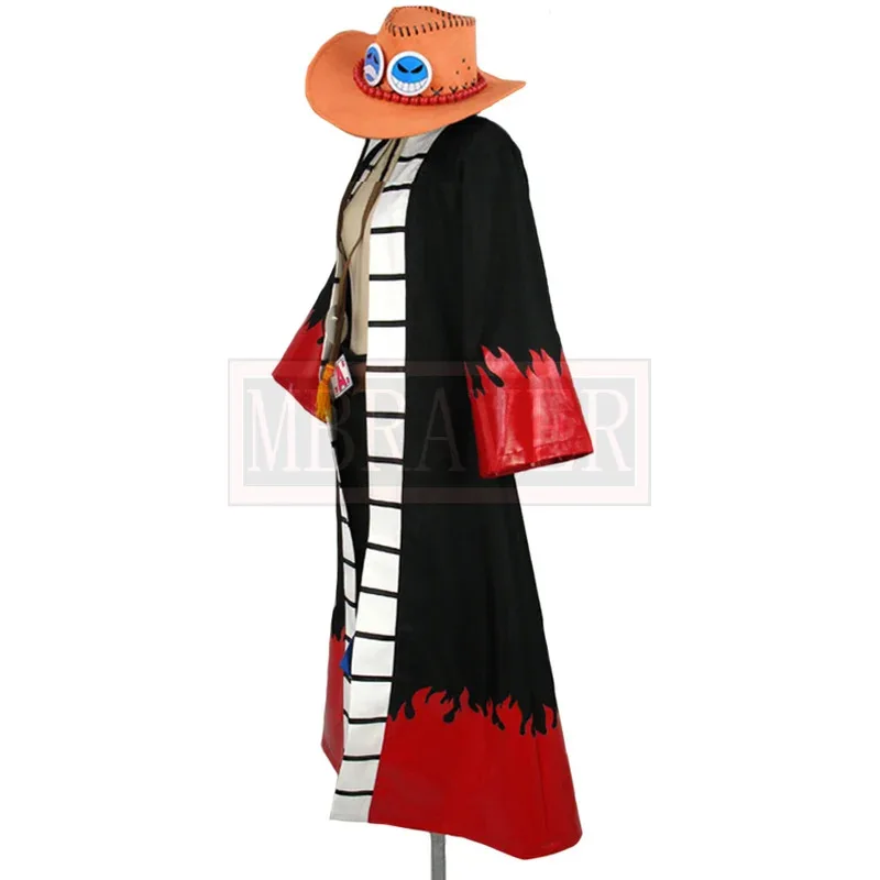 

ff34Portgas D Ace Uniform Cosplay Costume Halloween Christmas Party Custom Made Any Size