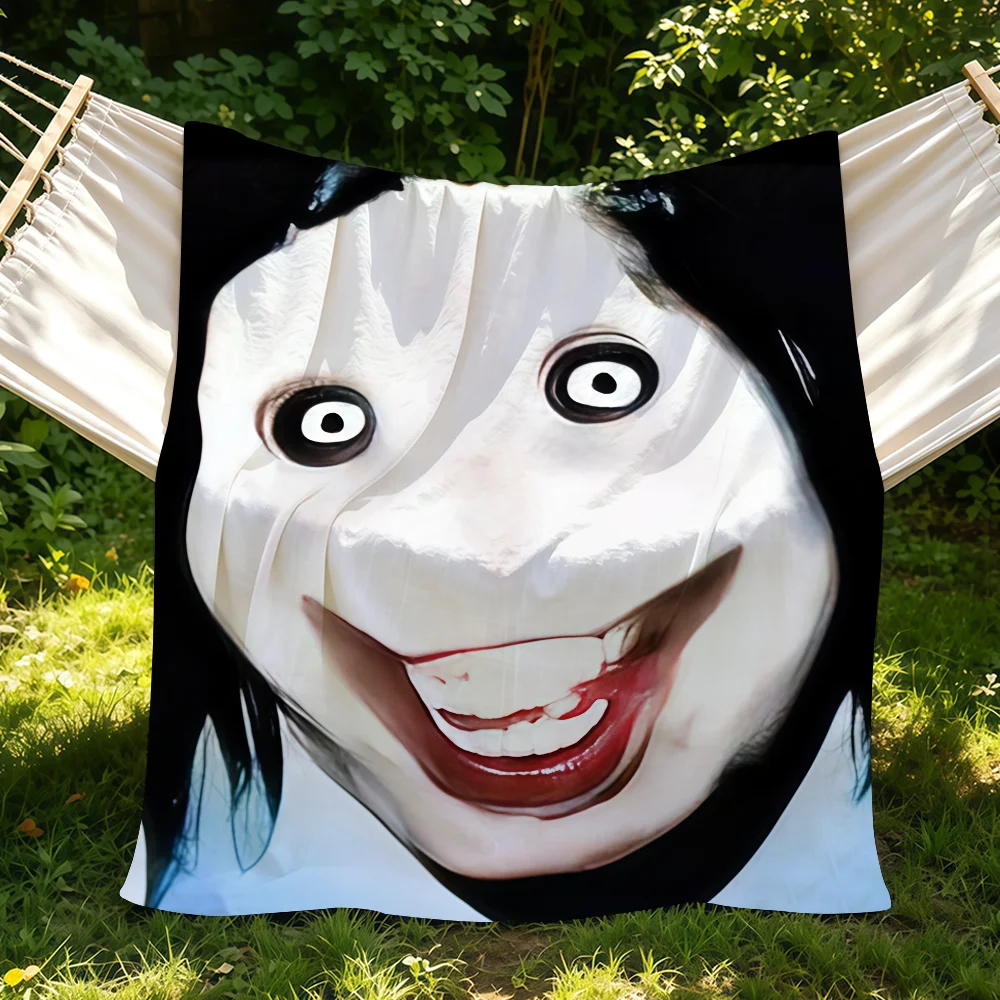 Jeff The Killer Decke, weich, warm und dick, perfekt für Schlafzimmer, Wohnzimmer, Bett, Sofa, Camping, Picknick, Büro, als Geschenk.