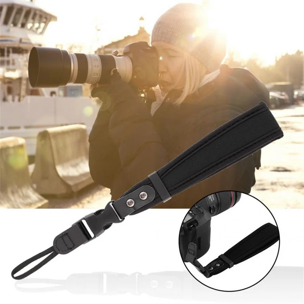 Camera Polsband Zachte Afneembare Verstelbare Breden Neopreen Handband Met Quick-Release Clip Voor Camera