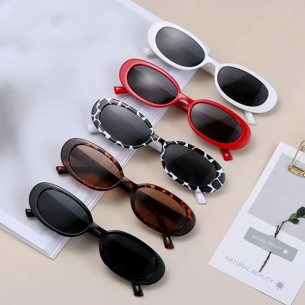 Unisex Steam Punk Women Sun glasses Colorful Cow Retro Round Shape Frame Sunglasses New Fashion Party Cool Gafas de sol