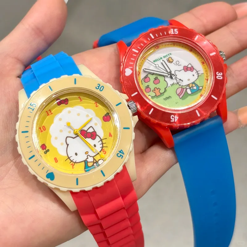 Genuine Sanrio Spring Wild Letter Series Watch Blind Box Hello Kitty Cinnamoroll Cute Cartoon Wristwatch Practical  Gift Kawaii - view 3