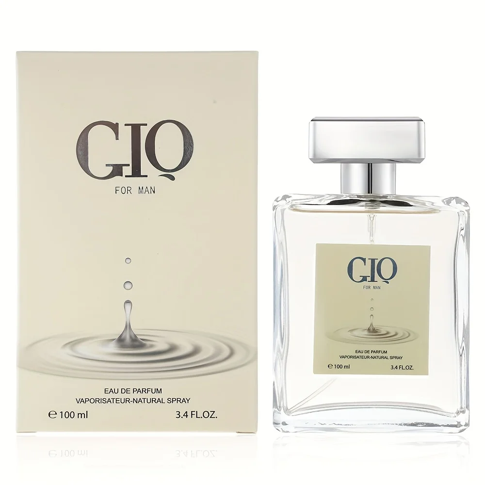 

Classic Perfume Transparent Clear Silver Capped Parfum Aquatic Rhythm Minimalist Sophisticated Fresh Long Lasting Men Fragrance