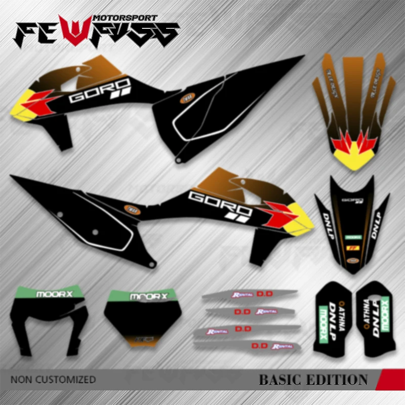 

Fewfuss Custom Graphic Kit Motorcycle Backgrounds Decal Stickers Kits for 2019-2022 SXF XCF 2020-2023 EXC XCW 150-450