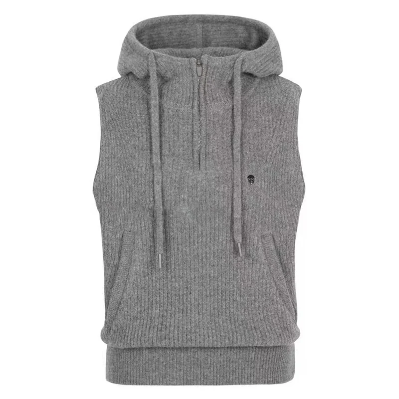 Golf Clothing Women's Top 2025 Autumn/winter New Sports Badminton Versatile Thick Knit Hooded Vest