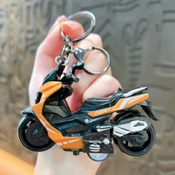 Car Fashion Creative Alloy Neutral Motorcycle Keychain Cute Simulation Toy Car Model Keychains Pendant Gift Keychain Accessories