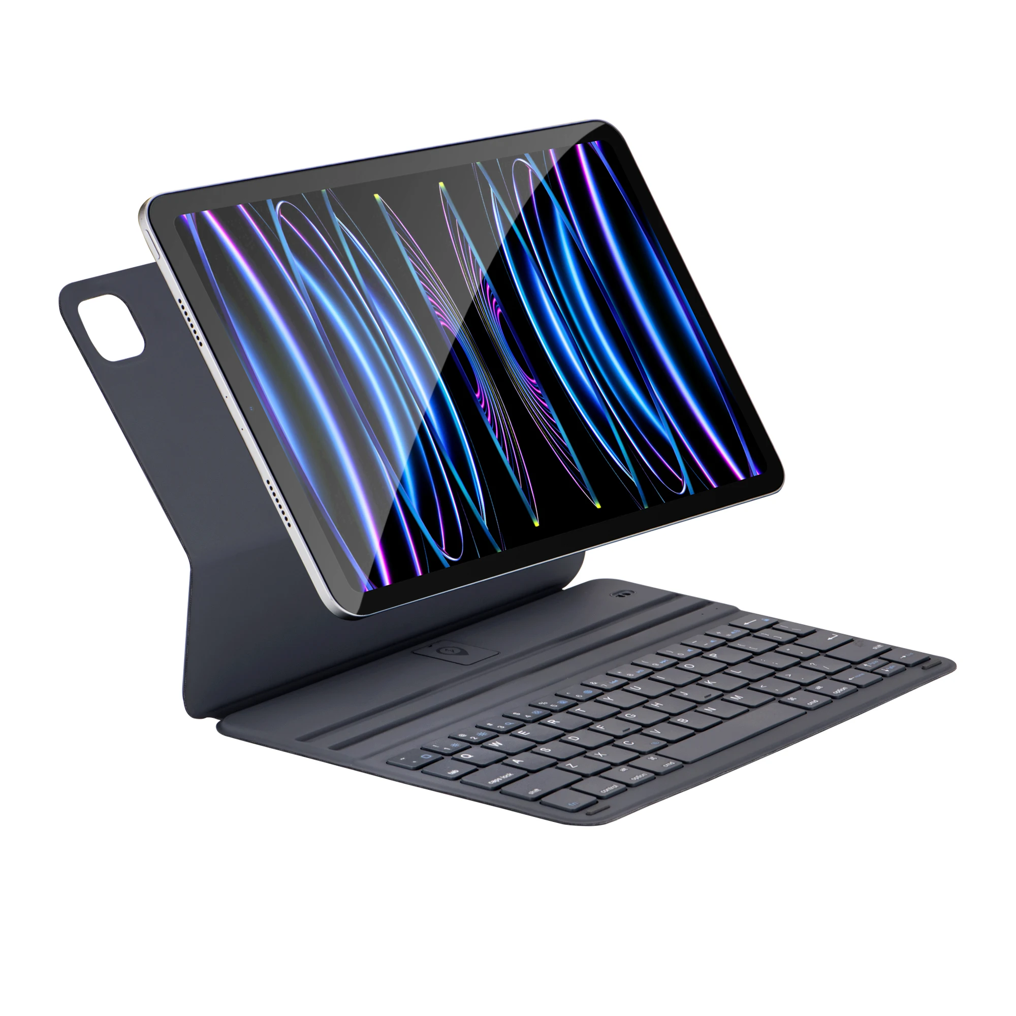 Imagem -02 - Folio Magnético Teclado sem Fio Capa de Couro para Ipad Air Air 10.9 Air 11 m2 Pro 11 1a 2a 3a 4a Geração